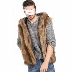 Free & Fast shipping 100% Satisfaction guarantee 30 Days Money Back 100% DELIVERED & TRACKED lowest price guranteed on all orders top quality Your Best Choice & 5 STAR SERVICE Men's Hooded Faux Fur Coat Sleeveless Jacket Western style Waistcoat Vest New L DESCRIPTION Brand Unbranded Size S-3XL Size Type Regular Style Jacket Chest Size 39-47 in Country/Region of Manufacture China Department Men Distressed No Features Hooded Fit Regular Graphic Print No Handmade No Jacket/Coat Length 25-27 in Made Mens Faux Fur Vest, Vest Hoodie, Faux Vest, Faux Fur Hooded Coat, Winter Plus Size, Waistcoat Men, Hooded Faux, Hoodie Vest, Casual Vest