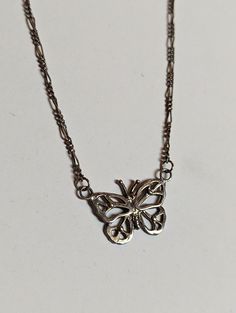 Sterling butterfly necklace Butterfly Necklace, Sterling Silver Necklace, Sterling Silver Necklaces, Pendant Necklaces, Necklace Etsy, Jewelry Necklace Pendant, Silver Necklace, Handmade Items, Jewelry Necklaces