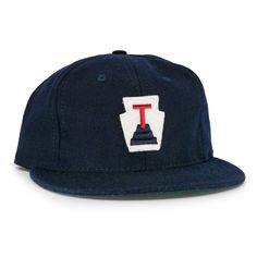 Ebbets.com sells an authentic Tabasco Bananas 1964 Baseball Cap. Wool baseball caps, made in the USA. Vintage Navy Flat Cap, Vintage Six-panel Wool Baseball Cap, Vintage Wool Fitted Baseball Cap, Vintage Wool Six-panel Baseball Cap, Vintage Navy Baseball Cap With Flat Bill, Retro Navy Baseball Cap With Curved Brim, Vintage Wool Baseball Cap With Curved Brim, Vintage Wool Flat Bill Baseball Cap, Vintage Wool Six-panel Fitted Hat