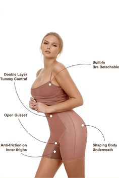 Introducing our 2-in-1 Shapewear Dress, available in black and camel, and sizes ranging from small to XXXL. This innovative design features an interior shapewear portion with double layer tummy control, a detachable built-in bra, and anti-friction inner thighs for ultimate comfort. The open gusset ensures convenience, while the shaping body underneath offers a smooth, sculpted silhouette. The outer dress portion provides a stylish, seamless look that can be worn alone or layered. Perfect for any Compressive Beige Shapewear With Built-in Bra, Beige Compressive Shapewear With Built-in Bra, Compression Beige Shapewear With Built-in Bra, Beige Compression Shapewear With Built-in Bra, Compression Shapewear With Bra-friendly Design, Full Coverage Compression Shapewear, Bra Friendly, Bra-friendly Compression Full Coverage Shapewear, Compressive Shapewear With Built-in Bra, Versatile Fitted Smoothing Shapewear