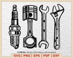 wrench, screwdriver and spanner clipart - svg / png