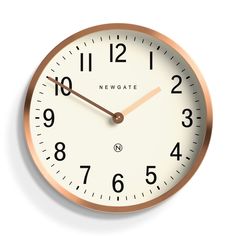 PRICES MAY VARY. Newgate Clocks are proudly of British Design. A medium wall clock fusing mid-Century modern design with contemporary minimalist style. Wall Clock - Mid-Century Modern Accurate and reliable quartz silent sweep movement with no ticking noise. If your hearing is particularly sensitive in a completely silent room you may hear a very quiet whirring. Requires 1 x high quality branded alkaline AA battery (not included). Quartz Movement. A faint tick can be heard in a totally silent env Newgate Clocks, Large Clocks, Living Room Clock, Room Clock, Mid Century Clock, Living Room Clocks, Office Clock, Clock Living Room, White Clocks