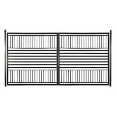 an image of a black metal gate on a white background