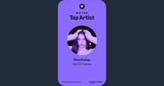 a purple bookmark with the words top artist on it