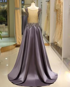 elegant pleated satin jewel beading bodice evening dress Court Train Prom Dress, Train Prom Dresses, Satin Evening Dress, Dresses Luxury, Royal Beauty, Evening Dresses Online, Prom Dresses With Pockets, Satin Evening Dresses, Evening Dress Floor Length