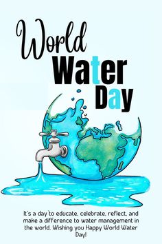 World Water Day! World Water Day Quotes, Beginner Drawing Lessons, Social Action, Water Management