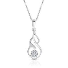 Like a precious seashell made of silver, this diamond fashion pendant surrounds a center accent made of 1/20 ct. t.w. of gems. A matching rope chain with a spring ring closure is included. Size: one size.  Gender: unisex.  Age Group: adult. Womens Diamond Necklace, Journey Pendant, Walmart Jewelry, Sterling Silver Heart Pendant, Pewter Pendant, Fashion Pendant, Silver Heart Pendant, Cz Pendant, Gold Necklace Women