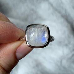 Natural Moonstone Ring. Sterling Silver. Each Stone Is Unique And Offers Different Pattern And Inclusion Of Color. This Particular One On The Picture Is Size 9. If You Are A Different Size And Would Like To See Patterns That I Have In Your Size, Please Message Me And I Will Post. Otherwise If You Select Other Size Than 9, I Will Ship One Of The Patterns That I Have. New! Never Been Worn! Comes With A Box. Si Clarity Moonstone Crystal Ring As Gift, White Moonstone Stackable Jewelry, Stackable White Moonstone Jewelry, White Moonstone Ring With Si Clarity, Minimalist White Crystal Ring With Gemstone, Minimalist White Crystal Gemstone Ring, Adjustable White Moonstone Stackable Ring, White Moonstone Ring With Si Clarity For Gift, Adjustable White Stackable Moonstone Ring