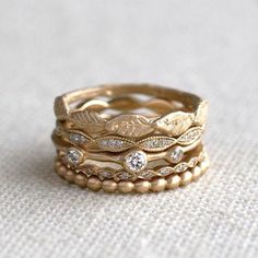 Aquamarine Engagement Ring Rose Gold, Sofia Kaman, Rose Gold Engagement Ring Vintage, Stackable Rings Wedding, Stack Rings, Aquamarine Engagement Ring, Wedding Rings Vintage, Fine Jewels, Skull Ring