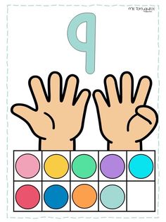 the letter p is for hands and colors