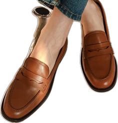 Classic Flat Slip-ons For Business, Business Loafers With Flat Heel For Fall, Flat Leather Business Shoes For Fall, Spring Business Tassel Loafers, Spring Business Slip-on Tassel Loafers, Spring Wingtip Loafers For Office, Business Flat Moccasins For Fall, Wingtip Loafers For Office Wear In Spring, Business Loafers With Stitched Sole For Fall