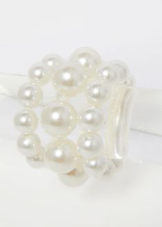 We love the bold but delicate design of our three-piece faux pearl bracelet set made to stretch for comfort without losing your style. Faux Pearl Bracelet, Fun Cute, Delicate Design, Ashley Stewart, Party Outfits, Pearl Size, Bra Cups, Three Piece, Stretch Bracelet