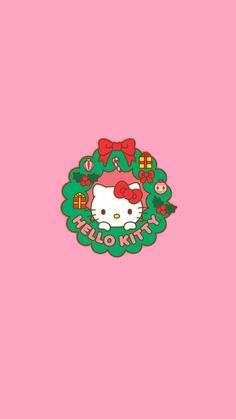 Hello kitty - hello kitty wallpaper - wallpaper - Lock Screen - background - hello kitty Christmas- pink wallpaper -