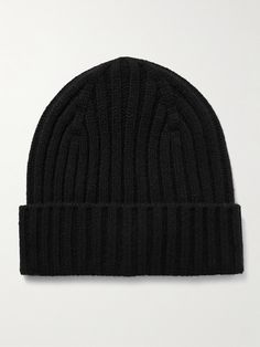 DESIGNED BY MR PORTER. Mr P. is committed to quality, utilising premium materials from renowned mills. This classic beanie is rib-knitted from soft cashmere and finished with a wide cuff. Wear it with everything from a cosy cardigan to an unstructured blazer. Beanie For Men, Cashmere Beanie, Metal Tags, Summer Sunglasses, Wool Beanie, Wide Cuff, Fine Jewelry Designers, Espadrille Shoes, Luxury Gifts