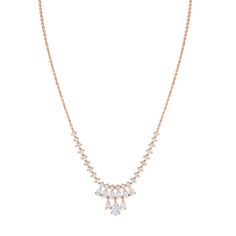 18k gold Daphne diamond necklace 3.9cts diamonds #AKNDAP- All That Glitters, Rose Gold Necklace, White Rose Gold, Diamond Necklace, 18k Gold, Gold Necklace, Diamonds, White Gold, Yellow Gold