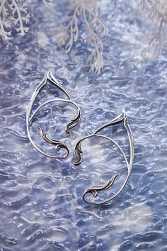 Elf Ear Cuff Silver Elven Ear Wrap No Piercing Fairy Earring - Etsy Norway Sterling Silver Ear Cuff As A Gift, Silver Sterling Ear Cuff For Pierced Ears, Elegant Sterling Silver Pierced Ear Cuff, Sterling Silver Pierced Ear Climbers As Gift, Unique Silver Sterling Cartilage Earrings, Elegant Silver Ear Climbers As Gift, Elegant Sterling Silver Ear Cuff Gift, Elegant Silver Ear Climbers For Gifts, White Gold Pierced Ear Cuff As Gift