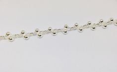 This elegant bracelet is made by Peruvian Artisans with high quality 950 sterling silver. The bracelet measure 20 cm Weight: 10.4 grams Metal: 950 Sterling silver Origin: Peru Bracelet is perfect to wear everyday and all occasions If you have any question please don't hesitate to contact me Thank for looking: Visit my shop for more unique jewelry https://www.etsy.com/your/shops/PeruMuchikstore Nickel-free Sterling Silver Rosary Bracelet, Elegant Silver Rosary Bracelet With Polished Beads, Polished Beads Sterling Silver Bracelet, Sterling Silver Bracelet With Round Silver Beads, Elegant Handmade Silver Charm Bracelet, Sterling Silver Bracelets With Spacer Beads, Silver Bracelets With Spacer Beads, Silver Spacer Beads Bracelet, Sterling Silver Chain Bracelet With Silver Beads