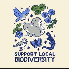 the logo for support local biodiversity