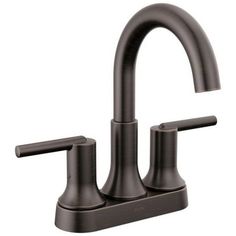 a bathroom faucet with two handles