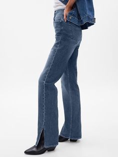 High Rise ’90s Loose Jeans | Gap Gap Bottoms With Five Pockets For Fall, Gap Everyday Denim Blue Jeans, Gap Straight Leg Jeans For Fall, Gap Classic Jeans For Fall, Gap Pants With Pockets For Fall, Gap Jeans For Fall, Casual Gap Flare Jeans For Fall, Gap Medium Wash Jeans With Five Pockets, Gap Relaxed Fit Pants With Five Pockets