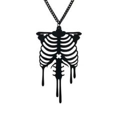 Wicked Ribcage Acrylic Necklace Don’t Forget To Bundle And Save On Your Order And Shipping! Makes A Wicked Gift! New In Original Packaging Imported Necklace Length: 18 Inches Material: Lightweight And Acrylic And Alloy Metal Wolf Jewelry Necklaces, Skeleton Necklace, Skeleton Bones, Wolf Jewelry, Bone Pendant, Gothic Necklace, Skull Necklace, Costume Jewelry Necklaces, Halloween Skeletons