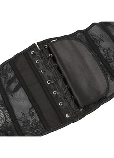 Black Fashion Lace Underbust Corset     Type: Corset   Style:Fashion   Design:Cord Lacing,Hip Gores,   Fabric:Cotton,Lace   Color: As Picture   Weight: 0.3kg   Occasion:These fashion corsets are perfect for parties,cosplay,club, Halloweena night out, or just a bedroom lingerie. It will make you look and feel amazing.The corset is designed to create a wonderful hourglass figure for an alternative outfit a night out,is made of two Layers of fabric,plastic bones to support.      The corset is desig Underbust Party Corset With Hook And Eye Closure, Underbust Corset With Hook And Eye Closure For Party, Party Underbust Corset With Hook And Eye Closure, Elegant Black Corset With Hook And Eye Closure, Underbust Bandage Corset Belt For Parties, Underbust Lace Corset Belt For Party, Black Lace Corset Belt With Corset Back, Black Lace Overbust Corset Belt, Black Fitted Lace Corset Belt