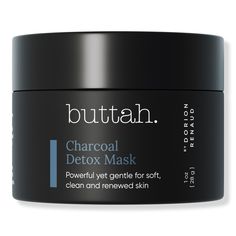 Charcoal Detox Mask -  Buttah Charcoal Detox Mask will indulge your skin to a highly active, yet gentle detoxing that purifies pores for a clear, healthy-looking complexion. Remove impurities and prevent clogging while leaving skin noticeably smoother.    Benefits     Remove impurities and prevent clogging while leaving skin noticeably smoother     Key Ingredients     Formulated with Argan Oil and Shea Butter to replenish the skin and deeply penetrate to reveal a healthy-looking glow Argan Oil & Skin Face Mask, Charcoal Powder, Cleansing Mask, Charcoal Mask, Beauty Mask, Clear Complexion, Mascara Facial, Activated Charcoal, Skin Care Treatments