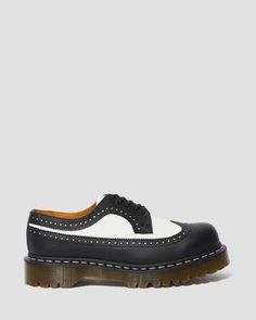 3989 BEX SMOOTH LEATHER BROGUE SHOES | Dr. Martens Official Brogue Detail Oxfords For Streetwear, Streetwear Oxfords With Brogue Detailing, Retro Black Round Toe Oxfords, Retro Black Oxfords With Round Toe, Black Wingtip Sneakers For Work, Black Wingtip Sneakers For Workwear, Retro Leather Wingtip Oxfords, Retro Black Cap Toe Oxfords, Retro Black Wingtip Oxfords