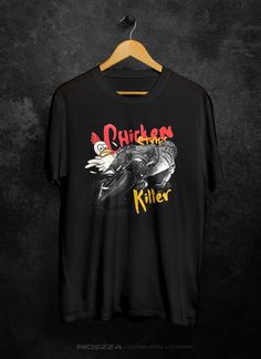 Chicken Strips Killer T-Shirt Fan Merchandise T-shirt With Front Print, Pre-shrunk Graphic Tee For Fan Merchandise, Graphic Tee Shirt For Fan Gear, Band Merch T-shirt With Graphic Print And Crew Neck, Graphic Tee With Sublimation Print And Crew Neck, Sublimation Print Crew Neck Graphic Tee, Graphic Tee With Crew Neck, Graphic Tee With Front Print Short Sleeve, Short Sleeve Graphic Tee With Front Print