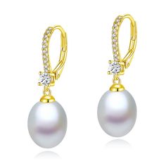 PRICES MAY VARY. Exceptional Freshwater Pearls: Each teardrop/oval-shaped pearl is hand-selected for its radiant luster and rich nacre, embodying elegance and uniqueness. Our genuine pearls outshine simulated alternatives, offering you a piece of nature's beauty. Premium 925 Sterling Silver: Our earrings are crafted from high-quality 925 sterling silver with a 14K gold plating for enduring brilliance. Designed for sensitive ears, they are hypoallergenic, lead-free, nickel-free, and resistant to Personal Statement, Timeless Gifts, Pearl Types, Freshwater Cultured Pearls, Sensitive Ears, Pearl Drop Earrings, Everyday Jewelry, Pearl Drop, Cultured Pearls