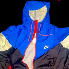 Brand New With Tags. Bundle And Save. Always Open To Offers, Give Me A Message And We’ll Work Something Out! Nike Nylon Hiking Outerwear, Blue Functional Track Jacket For Winter, Sporty Waterproof Hooded Jacket For Sports, Blue Functional Winter Track Jacket, Functional Blue Hooded Jacket With Pockets, Nike Windproof Nylon Track Jacket, Nike Windproof Nylon Outerwear, Nike Nylon Long Sleeve Track Jacket, Waterproof Hooded Track Jacket Sportswear