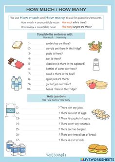 the worksheet for how much do you want to know? with pictures on it