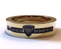 **Get 200$ off by subscribing to our newsletter https://shorturl.at/pSTY4 Black Diamond Wedding Bands Collection: https://etsy.me/3SnB1rP Experience royalty with our 14K solid gold wedding band featuring a stunning trillion-cut diamond at the center, complemented by 5 princess-cut black diamonds on each side. This men's wedding band is designed for the modern groom who desires to stand out and make a style statement. It's more than jewelry; it's a conversation starter. If you seek a comfort-fit Black Diamond Ring Men, Diamond Ring Men, Ring Men Gold, Mens Black Diamond Rings, Trillion Cut Ring, Black Diamond Wedding Band, Diamonds Wedding Band, Solid Gold Wedding Band, Black Diamond Wedding Bands