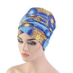 Afrikaanse voorverpakte Headwrap Tulband Gemakkelijk te dragen en kleur toe te voegen aan je stijl. Materiaal: polyester Maat: Eén maat past bij de meeste volwassenen Casual One-size Turban For The Beach, Casual One-size Turban For Beach, Casual Summer Beach Turban, Adjustable Headband For Vacation, Adjustable Elastic Summer Headband, Blue Headband For Summer Beach, Blue Summer Headband For Beach, Blue Summer Beach Headband, Summer Stretch Turban