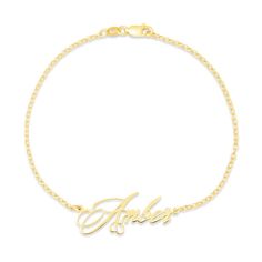 Get a fabulous personalized jewelry accessory with these Elegant Script Gold Name Anklet.  This custom gold plated sterling silver name anklet features a name or word of your choice in a delicate elegant script.  Letter size may vary depending on length of name. Elegant Gold Name Bracelet, Gold Nameplate Bracelet As Personalized Gift, Gold Nameplate Bracelet For Personalized Gift, Elegant Customized 14k Gold Name Bracelet, Customized Gold Name Bracelet, Adjustable Yellow Gold Name Necklace, Adjustable Yellow Gold Custom Name Necklace, Custom Name 14k Gold Bracelet For Personalized Gift, Classic 14k Gold Custom Name Bracelet