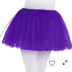 Brand New In Package One Size Fits All Adult Or Teenager Accessorize Your Look With Our Purple Tutu! This Purple Ballerina Tutu Features Soft Tulle Fabric And An Elastic Waistline That Stretches For A Comfortable Fit. Wear It With A Fun Masquerade Costume Or For A Flirty Way To Cheer On Your Team Or School. Purple Tutu Product Details: 11in Long100% Polyesterone Size Fits Up To Women's Size 8 (28 1/2in Waist, 39in Hip)Hand Wash Cold, Line Dry Denim Mini Skirt Y2k, Purple Ballerina, Maxi Pencil Skirt, Purple Tutu, Y2k Boho, Womens Pleated Skirt, Ballerina Tutu, Puffy Skirt, Madewell Skirt