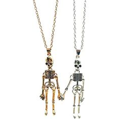 PRICES MAY VARY. ❤Skeleton Skull Necklace: Death cannot separate us, we have to hold hands together forever. ❤Best Friend Necklace: Skull shape, cute and chic, we will be a good friend of a lifetime, the favorite person. ❤Material: Alloy.Non-toxic, harmless, lightweight, not easy to slip off, long-term and skin contact is not allergic. ❤Couples Gifts: These couple bracelets necklace set heart magnet will be a nice gift on Christmas Day, Birthday, Valentines Day, Anniversary, Engagement, Thanksgi Gifts For Engagement, Gold Skull Necklace, Necklace For Couples, Matching Necklaces For Couples, Skeleton Necklace, Necklace Friendship, Best Friend Couples, Friendship Necklace, Skull Pendant Necklace