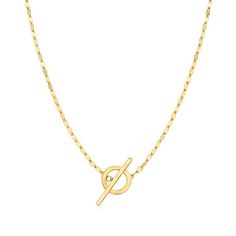 Italian 14kt Yellow Gold Lumachina Toggle Necklace | Ross-Simons