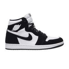 the air jordan 1 mid is available in black and white