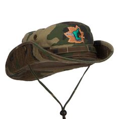 Maple Hiking Shoes Patched Hunting HatMade of 40% Polyester, 60% Cotton.Available in 3 sizes; M, L and XL.Fitted with an inner sweatband.Adult/Unisex.Crown measures 3 1/4 inches deep.Brim measures 2 1/2 inches wide.Hand washable.Imported.BUCKET Hiking shoes on maple embroidered patch is featured on the front side.Flexible crown.2 air circulation holes placed on both sides.Comes with an adjustable chin strap.Snap buttons on both sides of brim.Brim is flexible.Easy to pack.Our hiking shoes bucket Casual Khaki Hats For Hiking, Casual Khaki Bucket Hat For Hiking, Casual Camouflage Bucket Hat For Outdoor, Casual Wide Brim Camouflage Hat, Unisex Crown, Hunting Hat, Big Hat, Outdoor Hats, Air Circulation