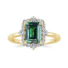 Yellow Gold Sona Diamond Halo Emerald Cut Engagement Ring - Black Diamonds New York Halo Emerald Cut Engagement Ring, Sapphire Wedding Ring Set, Emerald Cut Engagement Ring Halo, Yellow Gold Diamond Engagement Ring, Emerald Cut Engagement Ring, Sapphire Wedding Rings, Gold Diamond Engagement Ring, Emerald Cut Engagement, Gold Diamond Engagement Rings