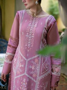 Elegant Essence Classic Lilac Embroidered Pakistani Party Dress with Sharara Kameez Dupatta Intricate Embroidery Lawn Suit For Eid, Bollywood Style Embroidered Dress With Mirror Work, Designer Semi-stitched Embroidered Dress With Dabka Work, Bollywood Style Embroidered Chanderi Dress With Dabka Work, Anarkali Embroidered Dress With Intricate Details For Eid, Anarkali Embroidered Dress With Semi-stitched Fit, Anarkali Embroidered Dress With Intricate Embroidery For Eid, Bollywood Style Festive Embroidered Dress With Mirror Work, Eid Party Embroidered Dress With Mirror Work