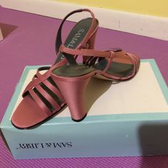 Rosewood Satin Heels, Straps, Size 8.5m, About 3inch Heels, Brand New Condition Elegant Pink Sandals Medium Width, Pink Low Heel Sandals For Formal Occasions, 3inch Heels, Satin Heels, Cute Heels, Penny Loafers, Sling Backs, Shoes Women Heels, Penny