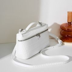 Free U.S. shipping. Style: Animal-print , color:White, suite for season：Spring, Summer, Autumn, Winter ，Anniversary, Date, Honeymoon, Party, Material Genuine Leather, White Crocodile Printed Mini Handbag Elegant Crossbody Bag for Party Luxury White Pouch Box Bag, White Portable Box Bag For Gift, Trendy White Handheld Box Bag, White Box Bag With Mobile Phone Holder For Evening, Luxury White Box Bag Shaped As Clutch, Portable White Rectangular Box Bag, White Satchel Box Bag For Party, Trendy White Box Bag As Gift, White Shoulder Bag With Detachable Handle As Gift