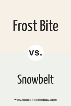 SW 9505 Frost Bite vs. SW 9623 Snowbelt Paint Color, The Space