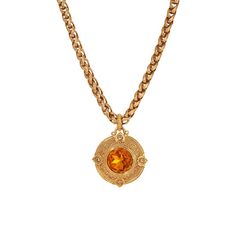 Add a pop of color to any ensemble with this orange crystal-embellished gold tone pendant necklace from 1928. Click on this JEWELRY & WATCHES GUIDE to learn about fit, styles, materials and more! Add a pop of color to any ensemble with this orange crystal-embellished gold tone pendant necklace from 1928. Click on this JEWELRY & WATCHES GUIDE to learn about fit, styles, materials and more! FEATURES Pendant dimensions: 2.3 in. x 1.75 in. Chain length: 16 in. + 3-in. extender Clasp: lobster-claw Ni Orange Crystals, Crystal Pendant Necklace, Crystal Necklace Pendant, Brass Material, Crystal Pendant, Lobster Claw, Chain Lengths, Chain Length, Womens Jewelry Necklace