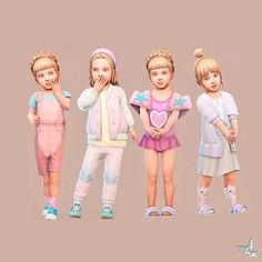 Sims 4 Style Ideas, The Sims 4 Outfits, Sims 4 Base Game Outfits Ideas, Sims 4 Outfits, Sims Family, Toddler Hair Sims 4, Sims 4 Jobs, Cc Lookbook, Sims Outfits