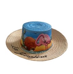 Sombreros de Paja de Colores - Sombrero Wayuu Tejido a Mano, this sombrero is painted a mano with the landscapes that represent a la Guajira in Colombia! Dimensions of diameter 60 cm are considered a size XL Artisan Boater Hat With Curved Brim For Beach, Artisan Panama Hat With Curved Brim For Beach, Artisan Wide Brim Panama Hat For Beach, Artisan Toquilla Straw Hat For Vacation, Multicolor Toquilla Straw Panama Hat For Summer, Artisan Panama Hat For Summer Beach, Artisan Flat Brim Panama Hat For Summer, Artisan Sun Hat With Curved Brim For Beach, Artisan Straw Hat With Flat Brim For Vacation