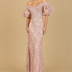 Rose-Gold Mother Of Bride Off Shoulder Dress, Fits Beautifully Pink Mermaid Hem Evening Dress For Formal Occasions, Formal Pink Mermaid Hem Evening Dress, Pink Mermaid Hem Evening Dress, Pink Formal Evening Dress With Mermaid Hem, Pink Mermaid Hem Gala Dress, Elegant Pink Dress With Mermaid Hem, Elegant Pink Mermaid Hem Dress, Glamorous Off-shoulder Pink Evening Dress, Formal Pink Mermaid Hem Dress