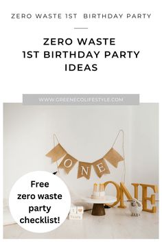 the zero waste birthday party is here